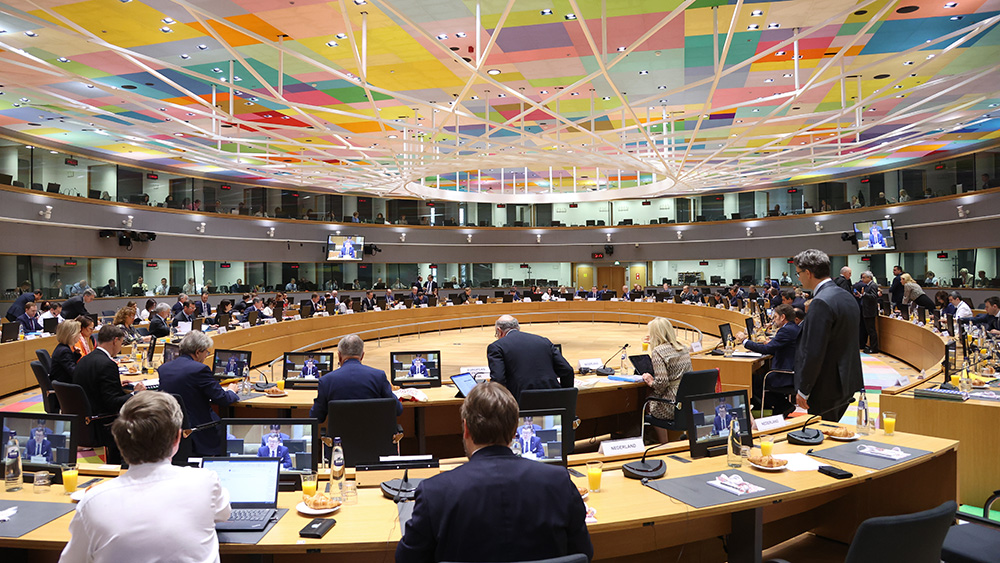 EU:n neuvoston kokous Brysselissä.