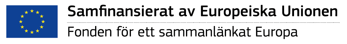 Samfinansierat av Europeiska Unionen. Fonden för ett sammanlänkat Europa.