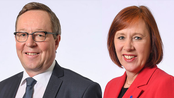 Mika Lintilä ja Sirpa Paatero.