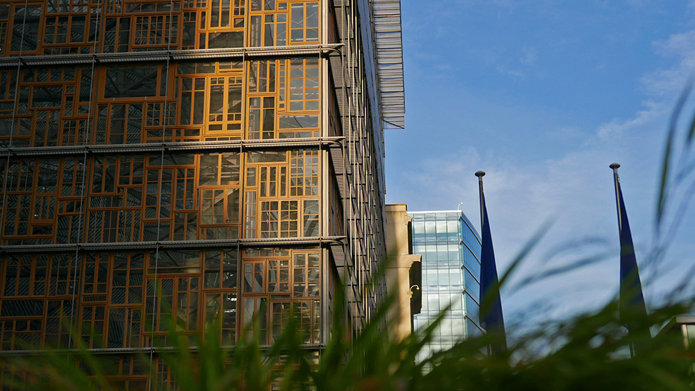 Europeiska unionens råds Europa-byggnad i  Bryssel.