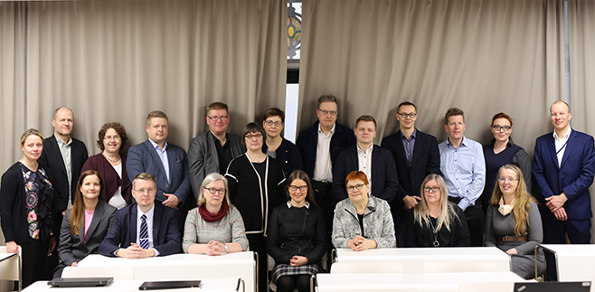 Informationshanteringsnämden i gruppfoto.