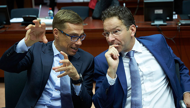 Alexander Stubb ja Jeroen Dijsselbloem.