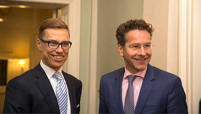 Alexander Stubb ja Jeroen Dijsselbloem.