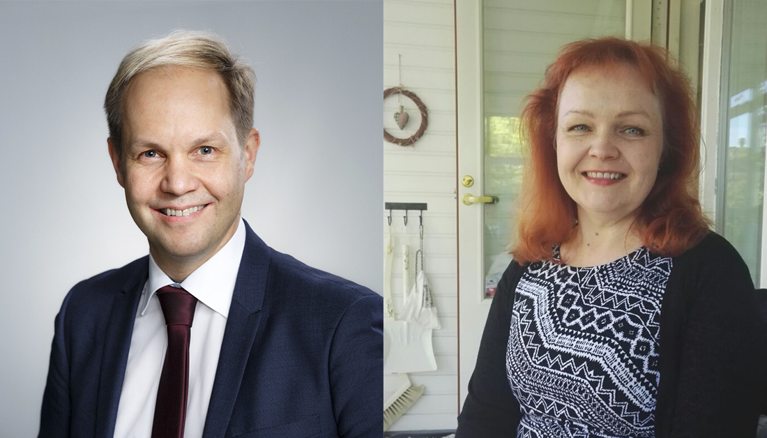Minna-Marja Jokinen ja Pasi Leppänen.
