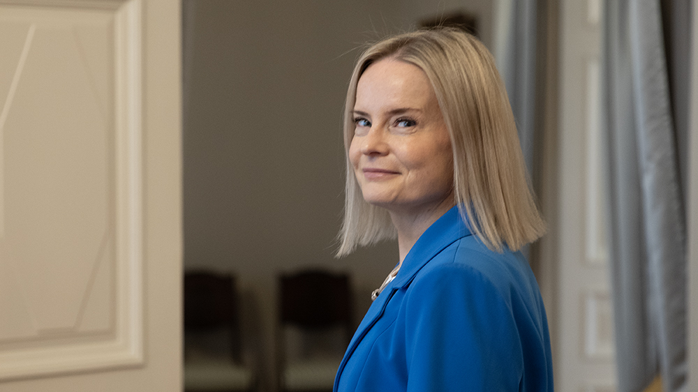 Finansminister Riikka Purra.