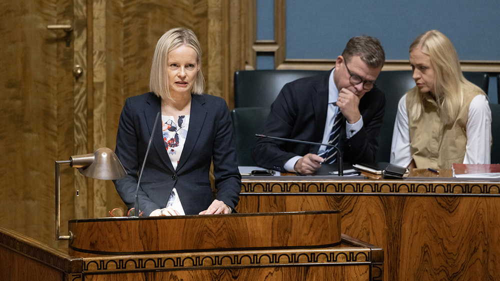 Valtiovarainministeri Riikka Purra