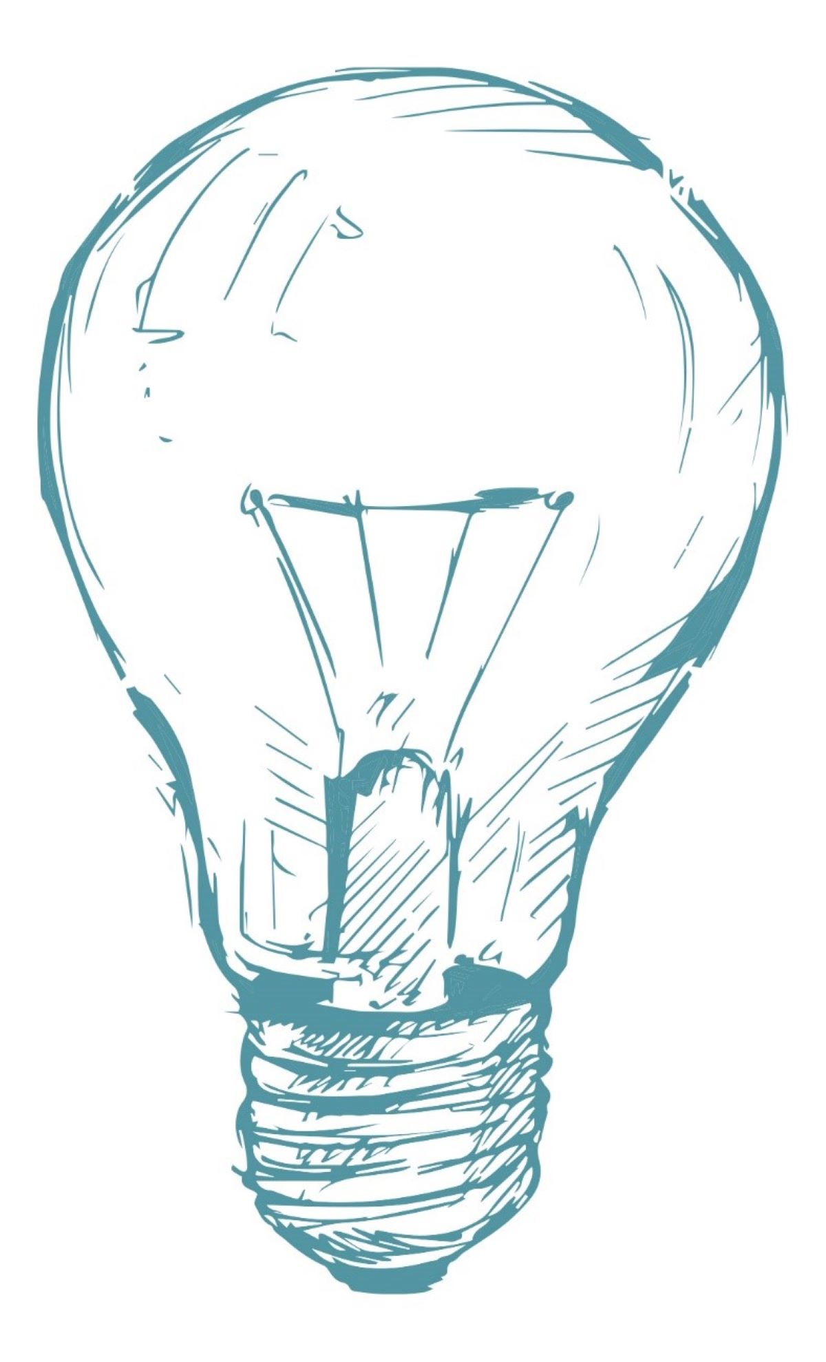 Illustration of a green light bulb.