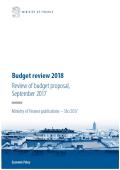 Budget review 2018