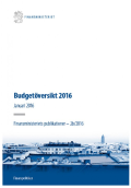 Budgetöversikt 2016, januari 2016