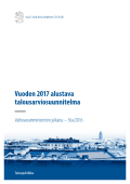 Vuoden 2017 alustava talousarviosuunnitelma