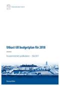 Utkast till budgetplan för 2018