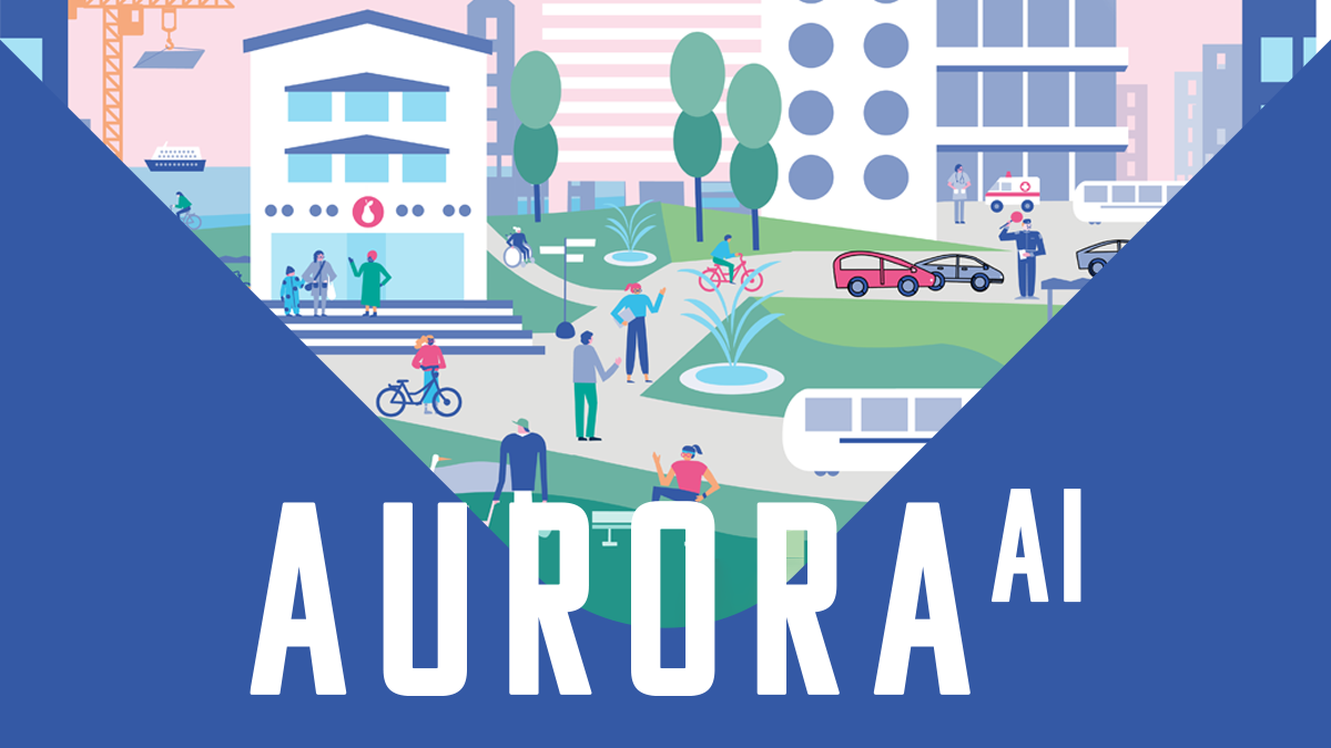 AuroraAI-ohjelman logo, koristekuva