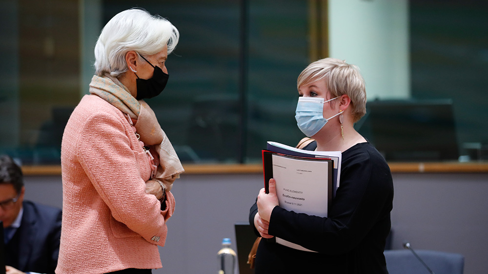 Europeiska centralbankens ordförande Christine Lagarde och finansminister Annika Saarikko.