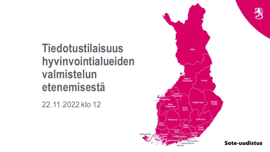 Hyvinvointialuekartta