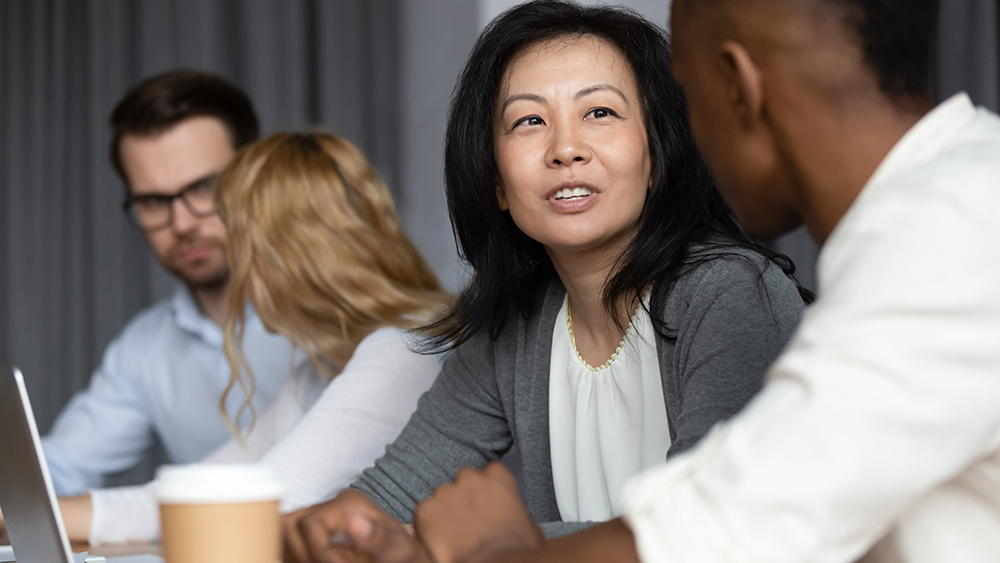 Kansainvälisiä opiskelijoita.