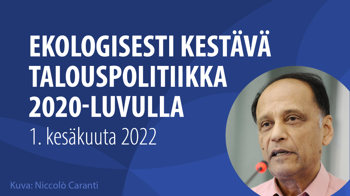 Partha Dasguptan kuva, jonka vieressä on teksti 