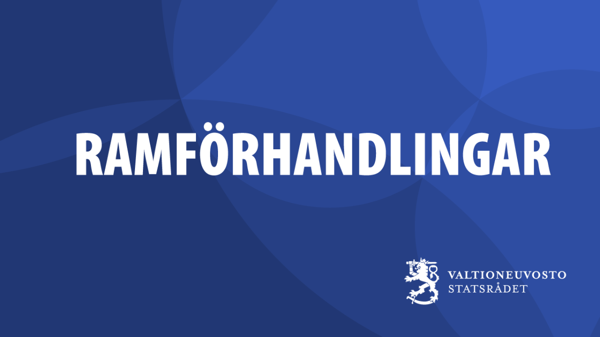 I bilden står texten ”ramförhandlingar”